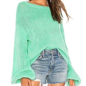 Lovers+Friends Lynn Sweater in Mint Green